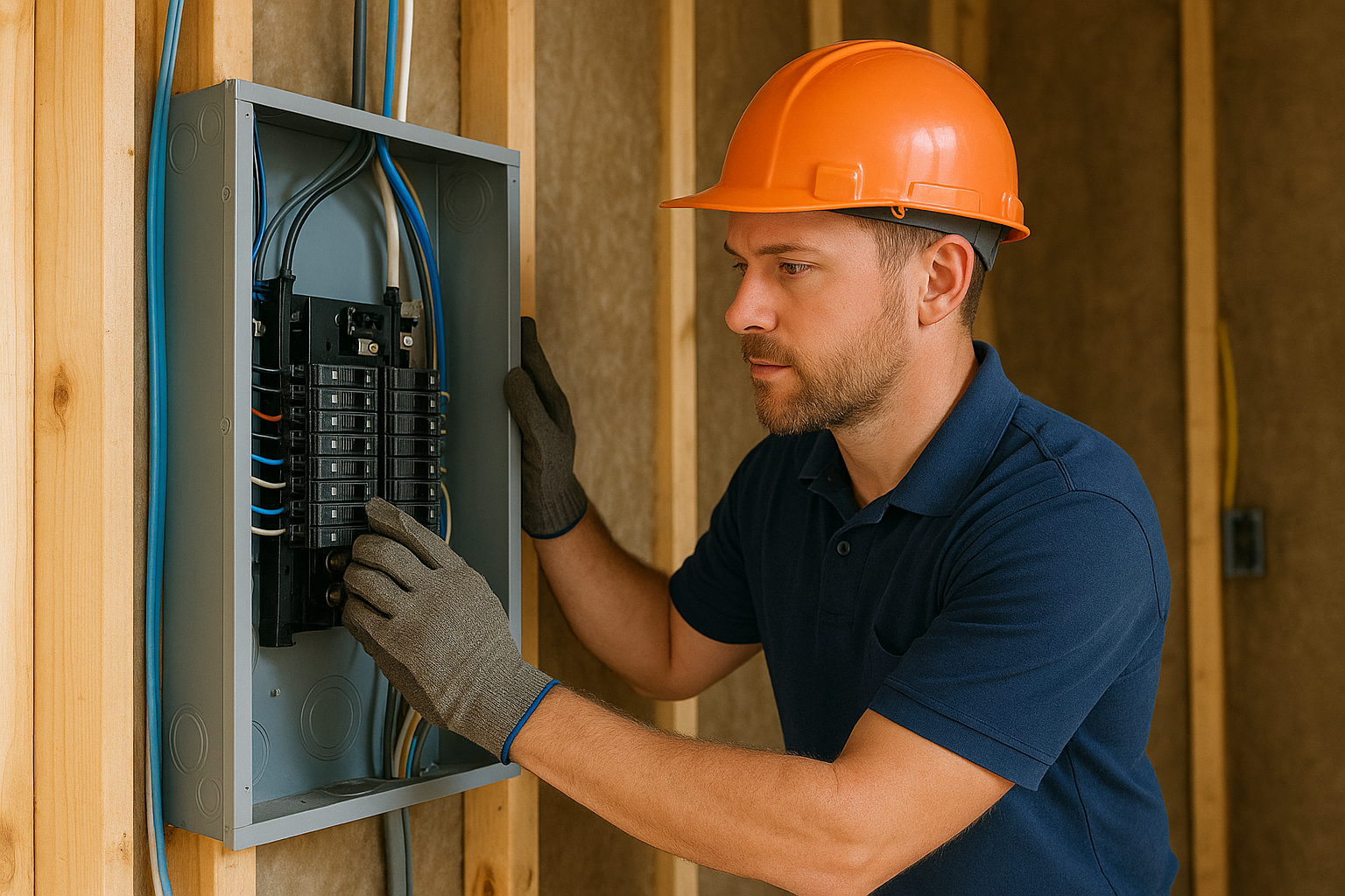 licensed-electrician-upgrading-electrical-panel-austin-tx, old-electrical-panel-vs-modern-smart-panel